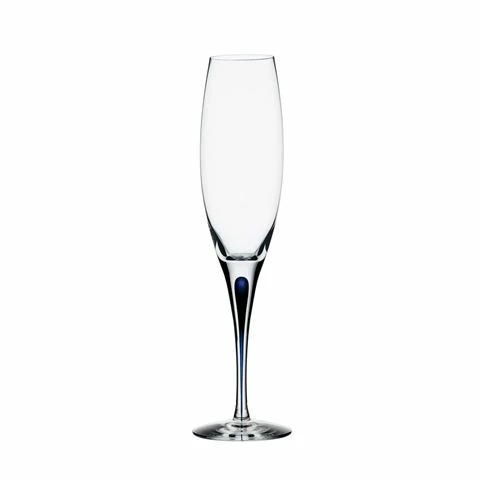 Orrefors - Intermezzo Blue Champagne Flute 1 Orrefors - Intermezzo Blue Champagne Flute