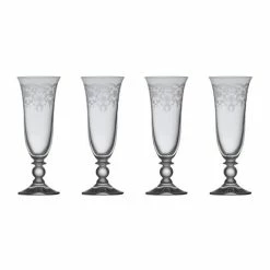 Francalia - Piana Floral Champagne 170ml Set Of 4pc