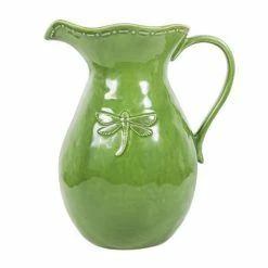 French Country - Dragonfly Green Jug Large 29cm