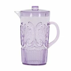 Flair Decor - Acrylic Scallop Pitcher Lavender
