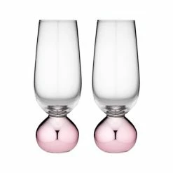 Tempa - Astrid Champagne Glass Rose Set 2pce