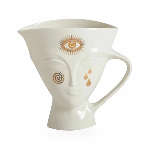 Jonathan Adler - Gilded Giuliette Pitcher 21.5x22.8cm 1 Jonathan Adler - Gilded Giuliette Pitcher 21.5x22.8cm