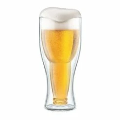 Final Touch - Bottoms Up Beer Glass 400ml