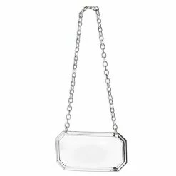 Whitehill - Silver Plated Reed Decanter Label Blank