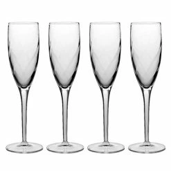 Luigi Bormioli - Canaletto Optic Flute Set 4pce