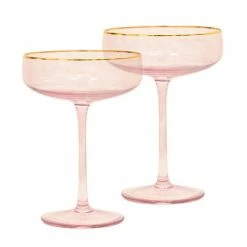 Cristina Re - Crystal Coupe Glasses Set 2pce