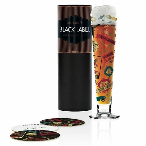 Ritzenhoff - Black Label Beer Glass Shinobu Ito 1 Ritzenhoff - Black Label Beer Glass Shinobu Ito