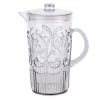Flair Decor - Acrylic Scollop Des Pitcher Smoke
