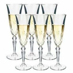 RCR Crystal - Melodia Champagne Flute Set 6pce 160ml