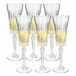 RCR Crystal - Timeless Champagne Flute Set 6pce 210ml