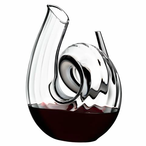 Riedel - Fatto A Mano Black & White Curly Decanter 1 Riedel - Fatto A Mano Black & White Curly Decanter