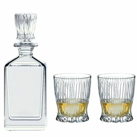 Riedel - Fire Whisky Decanter Set 3pce 1 Riedel - Fire Whisky Decanter Set 3pce