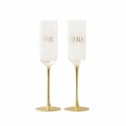 Cristina Re - Mr & Mrs Champagne Flute Set 2pce