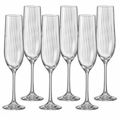 Bohemia - Waterfall Flute Set 190ml 6pce