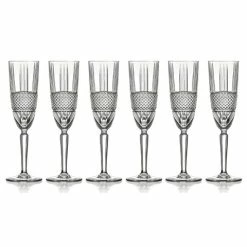 RCR Crystal - Brillante Champagne Flute Set 190ml 6pce