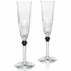 Baccarat - Harcourt Eve Champagne Flute Black 170ml Set 2pce