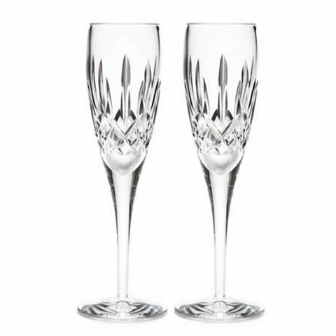 Waterford - Lismore Nouveau Flute Pair 2pce 1 Waterford - Lismore Nouveau Flute Pair 2pce