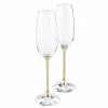 Swarovski Crystal Swarovski - Golden Shadow Crystalline Champagne Flute Set